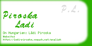 piroska ladi business card